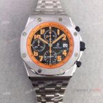 Swiss 3126 Audemars Piguet Clone Watch Stainless Steel Orange Inner Bezel